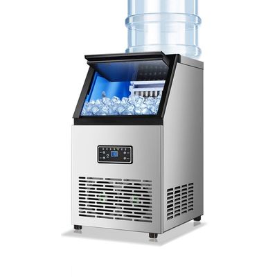 Good price آلة مكعب الثلج الصغر من الفولاذ المقاوم للصدأ 60 كجم في اليوم صانع الثلج التجاري للمنزل الفندق أداء كتلة الثلج الانترنت