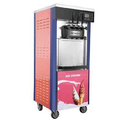 Good price فندق صانع الآيس كريم للاستعمال الناعم 22-28L / H آلي 3 نكهة آلة الآيس كريم التجارية للأعمال الزبادي مخروطات الفندق الانترنت